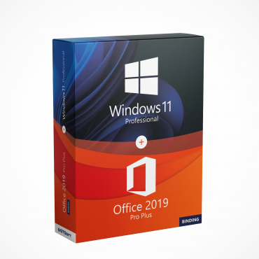 Pachet Windows 11 Pro + Office 2019 Pro Plus (binding)